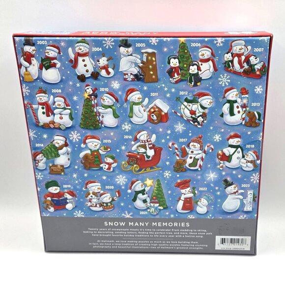 Hallmark Snow Many 20 Years Memories 1000 Piece Puzzle New Sealed Box Christmas - Picture 2 of 6